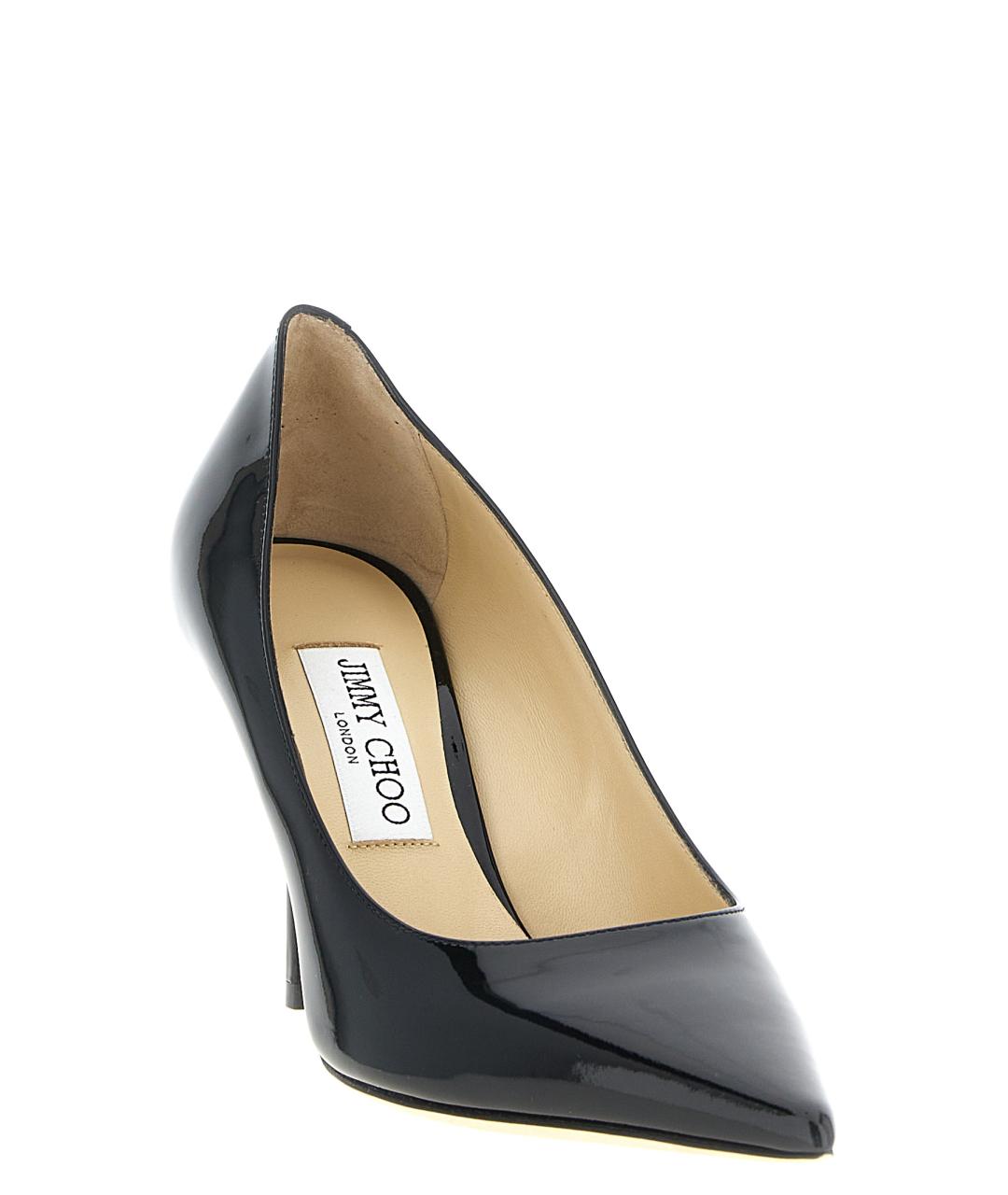 JIMMY CHOO Черные кожаные туфли, фото 2