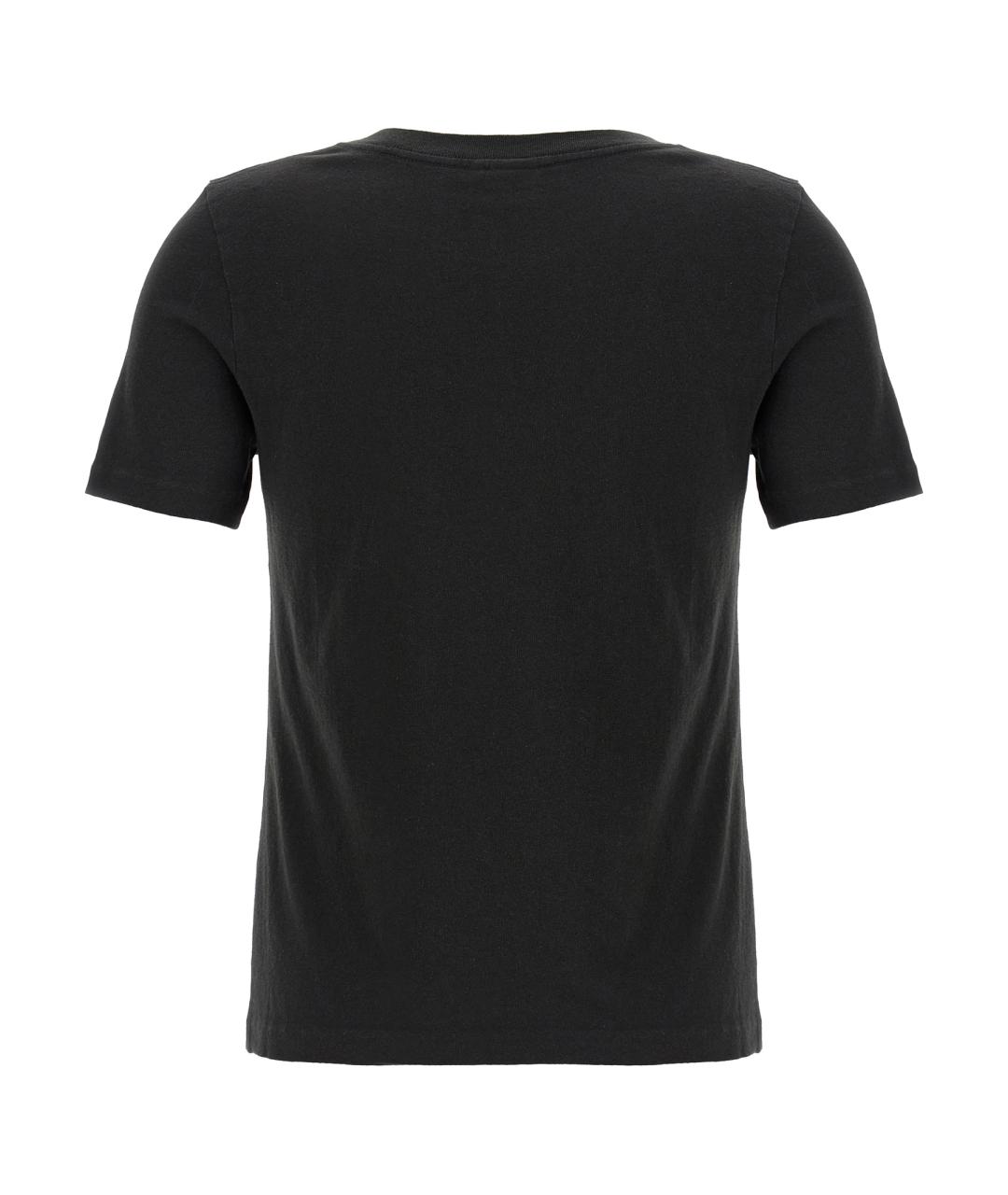 CHLOE Черная хлопковая футболка, фото 2