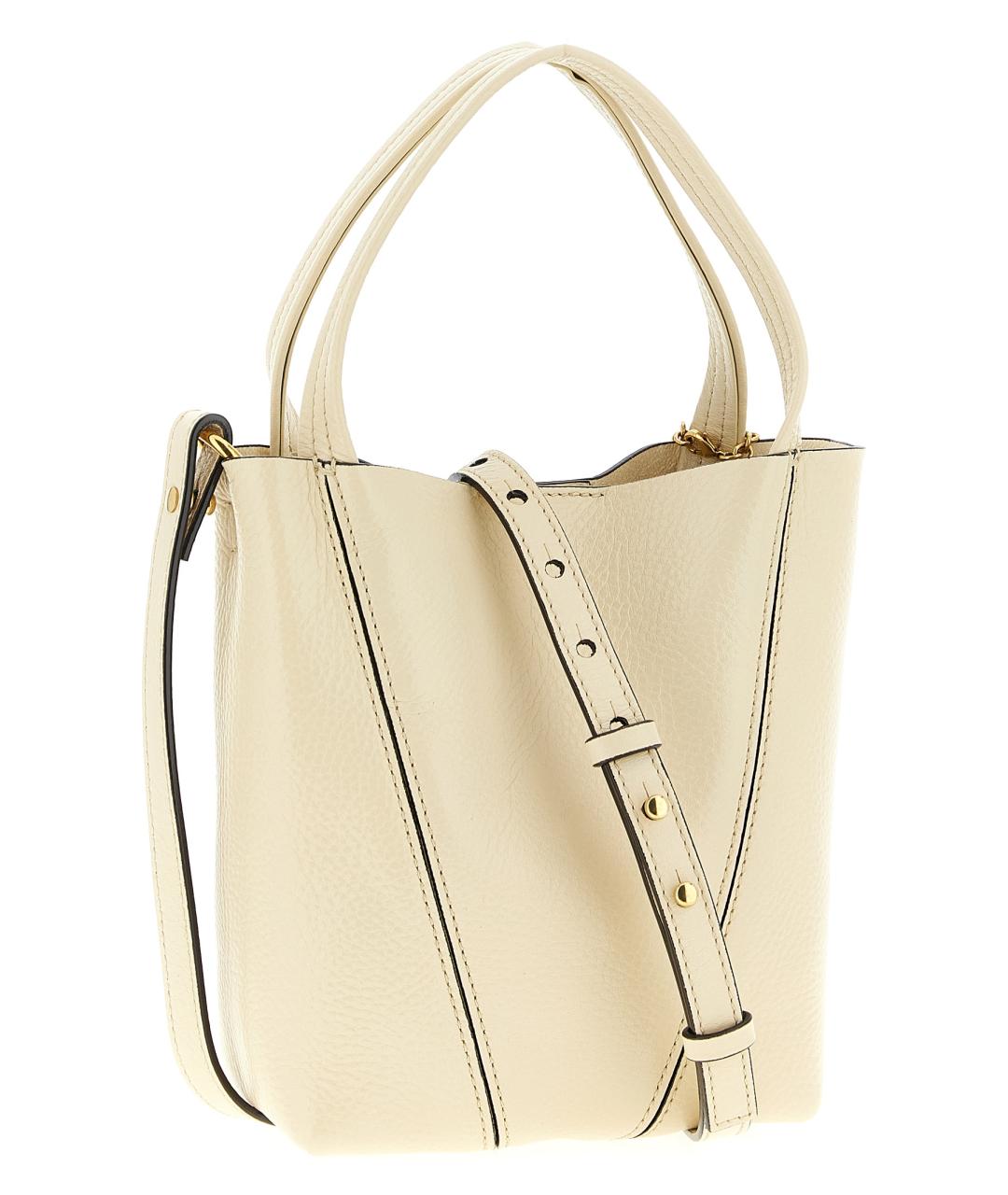 CHLOE Бежевая кожаная сумка через плечо, фото 2