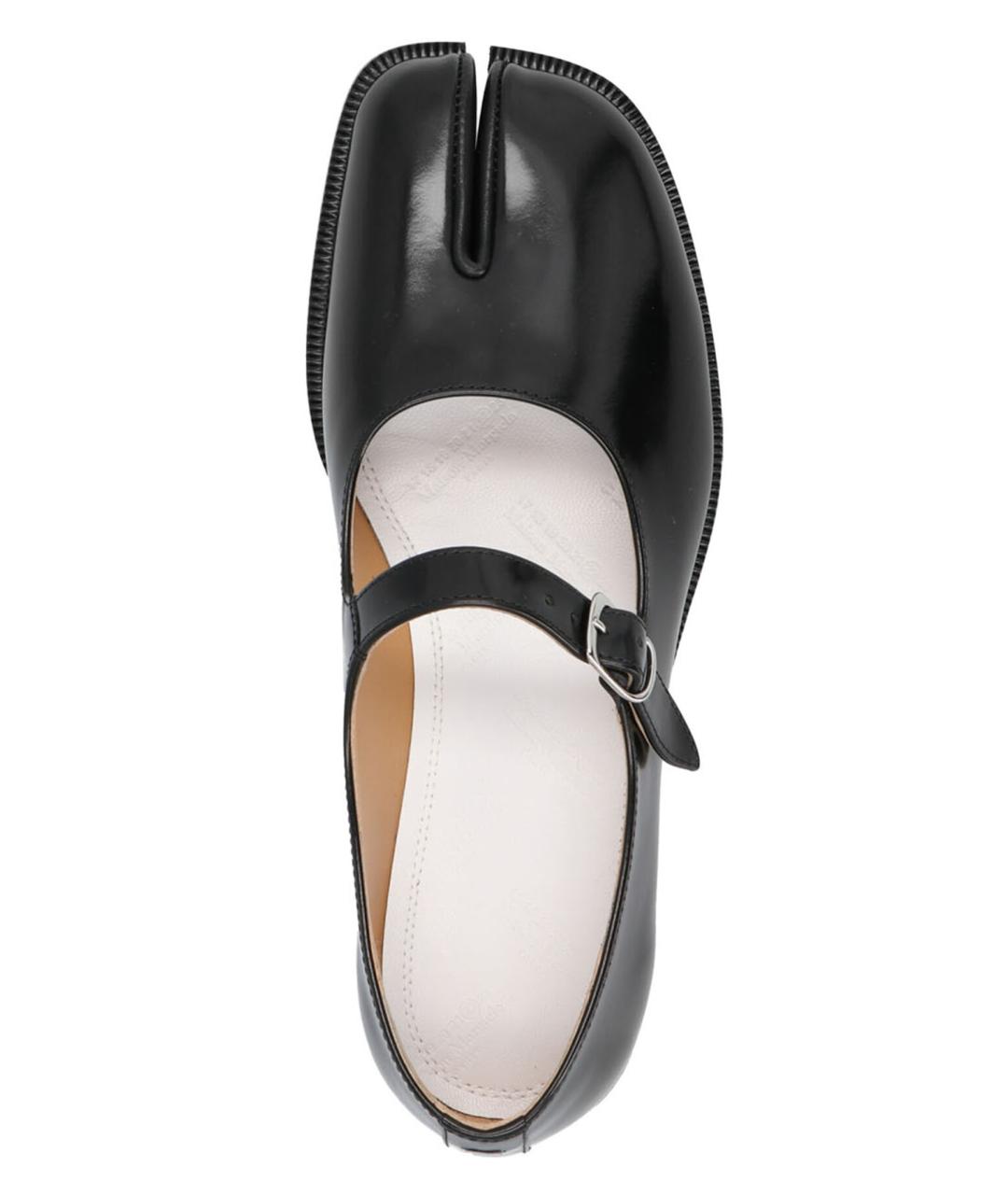 MAISON MARGIELA Черные кожаные балетки, фото 3