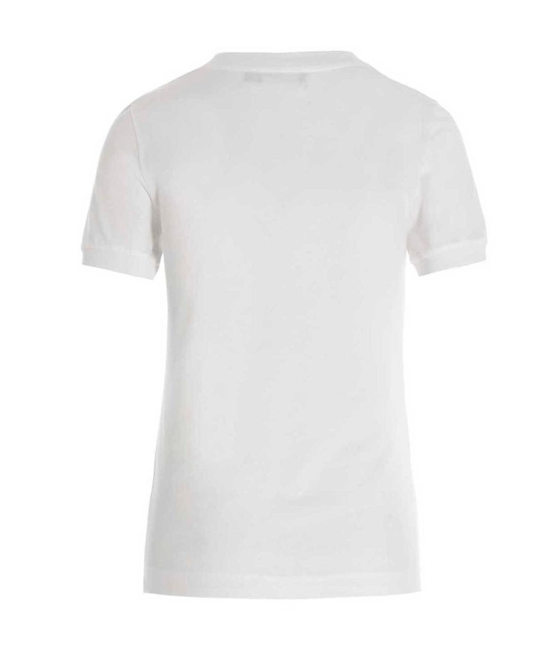 DOLCE&GABBANA Белая хлопковая футболка, фото 2