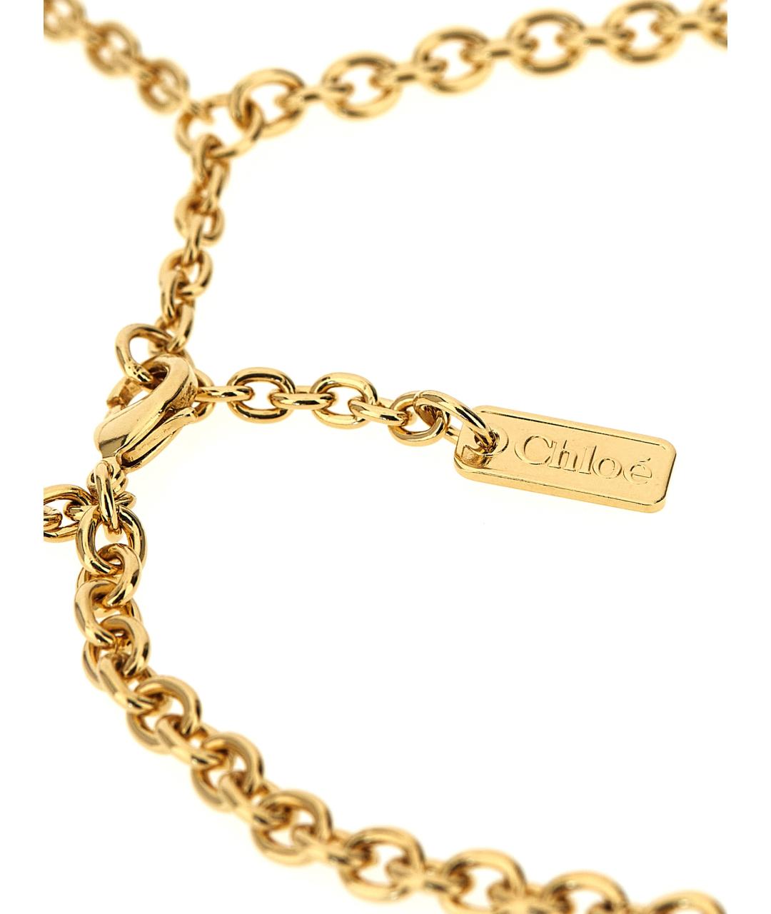 CHLOE Золотая латунная цепочка, фото 3