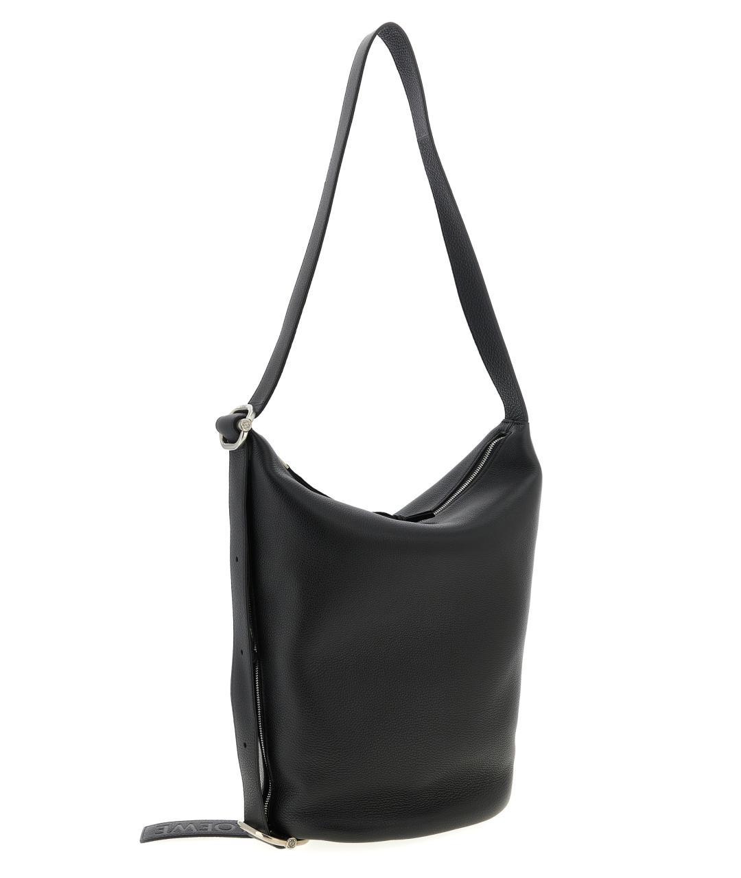 LOEWE Черная кожаная сумка на плечо, фото 2