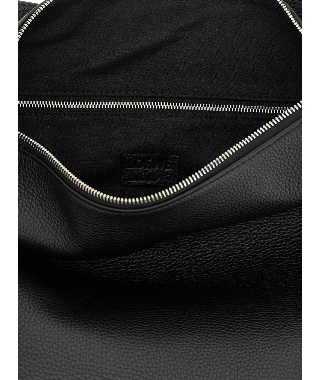 LOEWE Черная кожаная сумка на плечо, фото 4