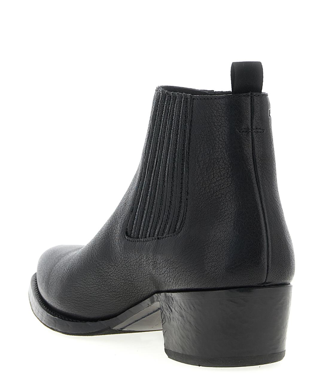 PRADA Черные кожаные низкие ботинки, фото 3