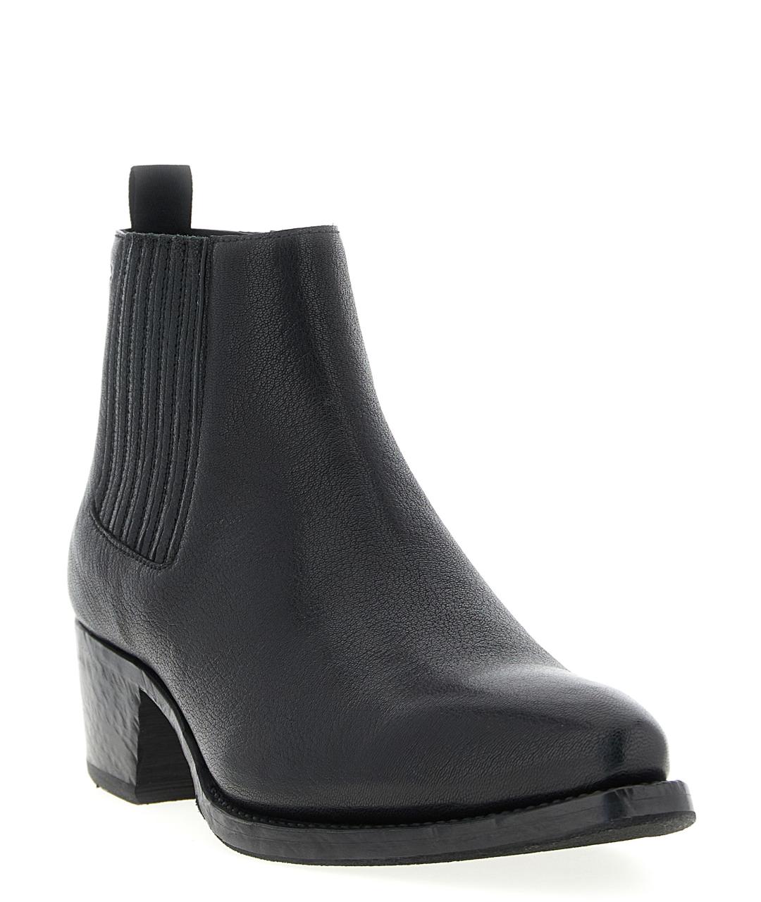 PRADA Черные кожаные низкие ботинки, фото 2