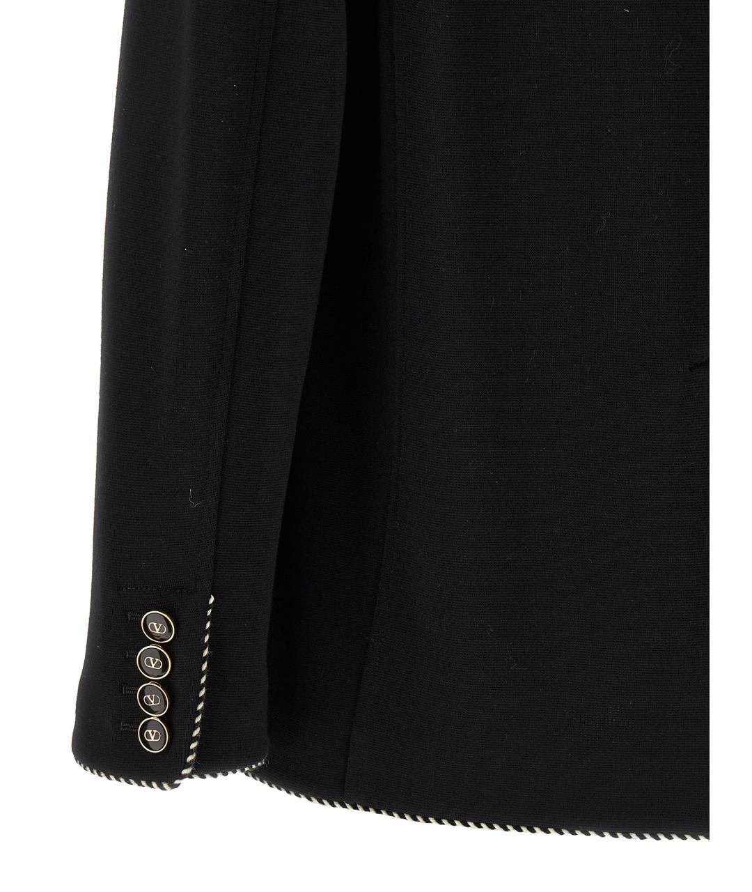VALENTINO Черный шерстяной пиджак, фото 4