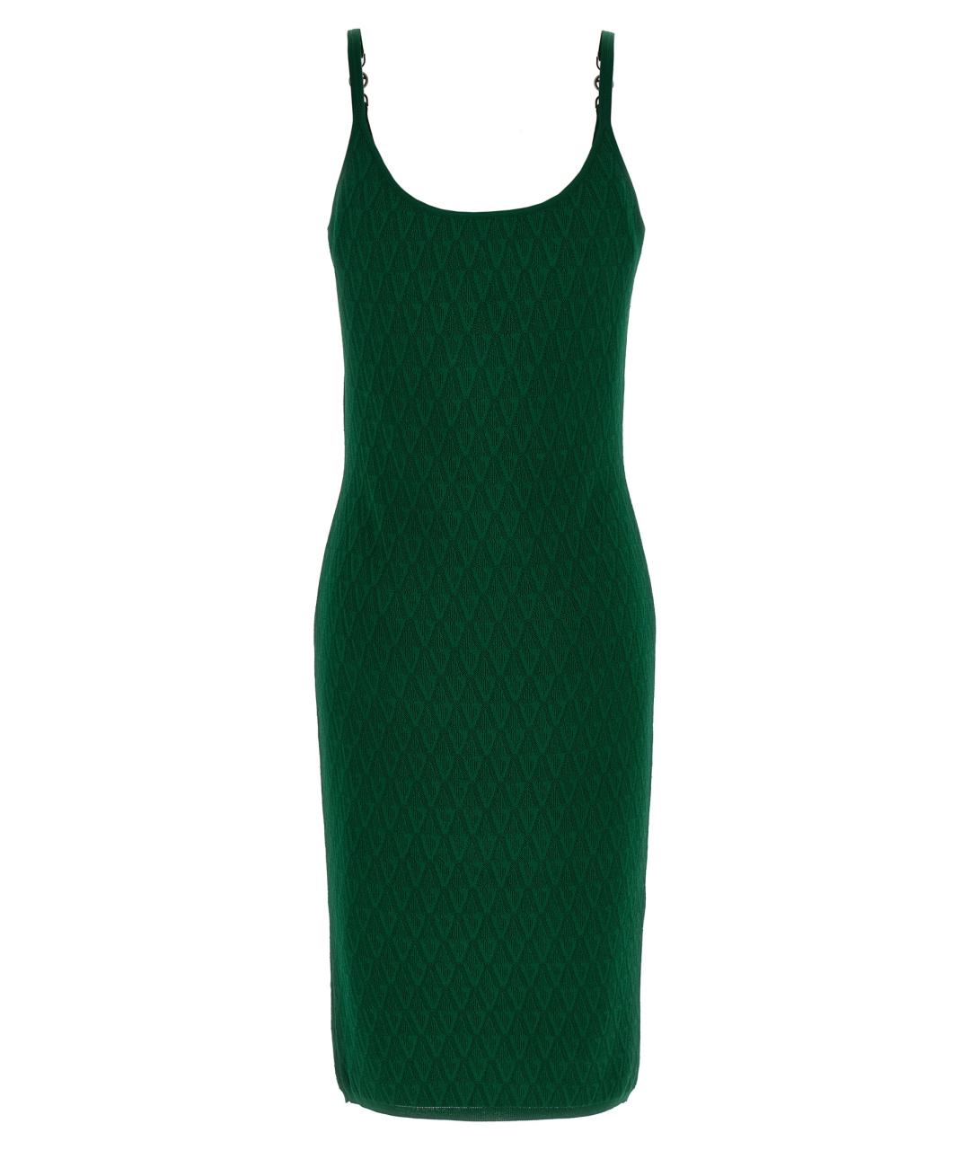 VERSACE Зеленые вискозное платье, фото 2