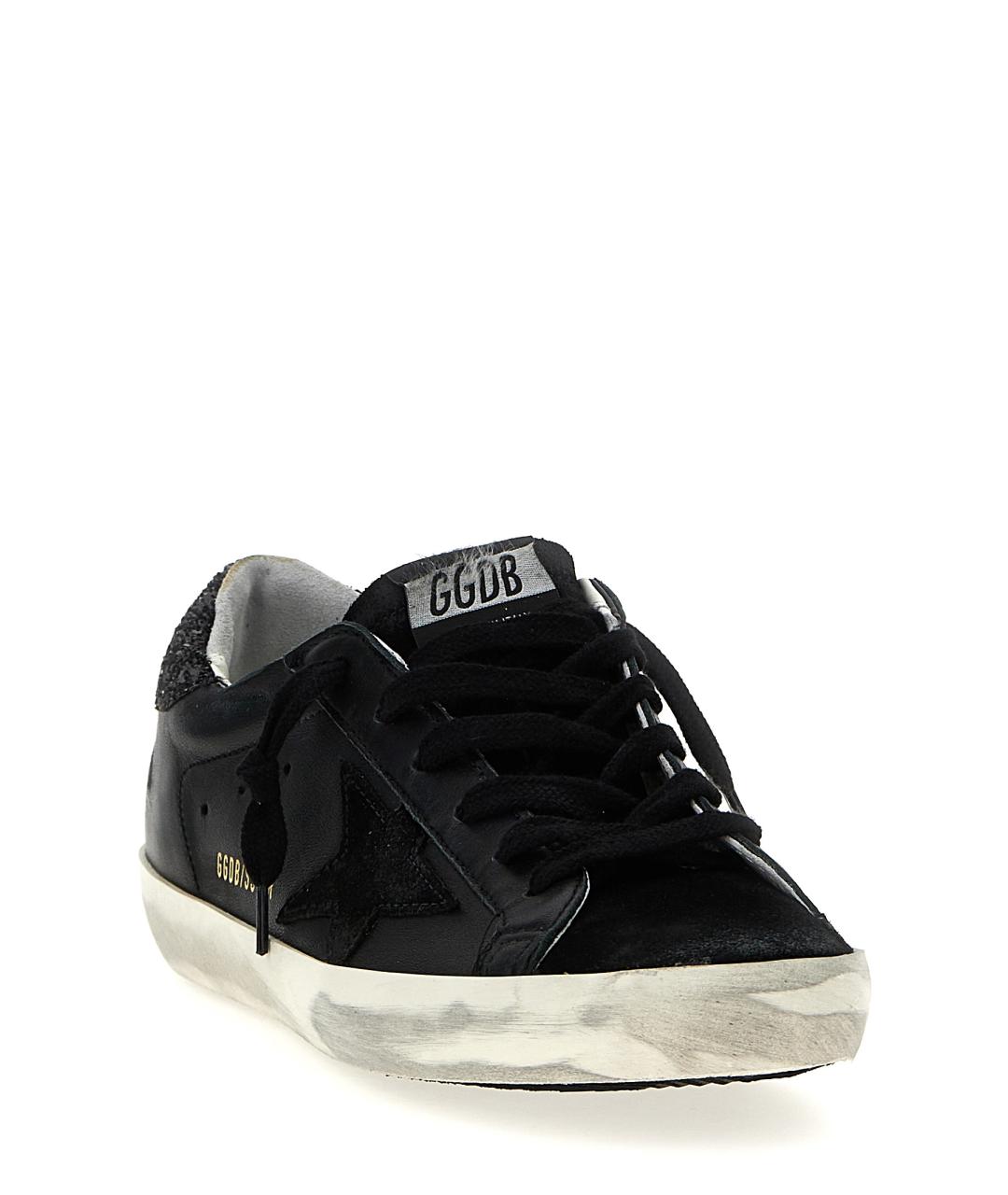 GOLDEN GOOSE DELUXE BRAND Черные кожаные кеды, фото 2