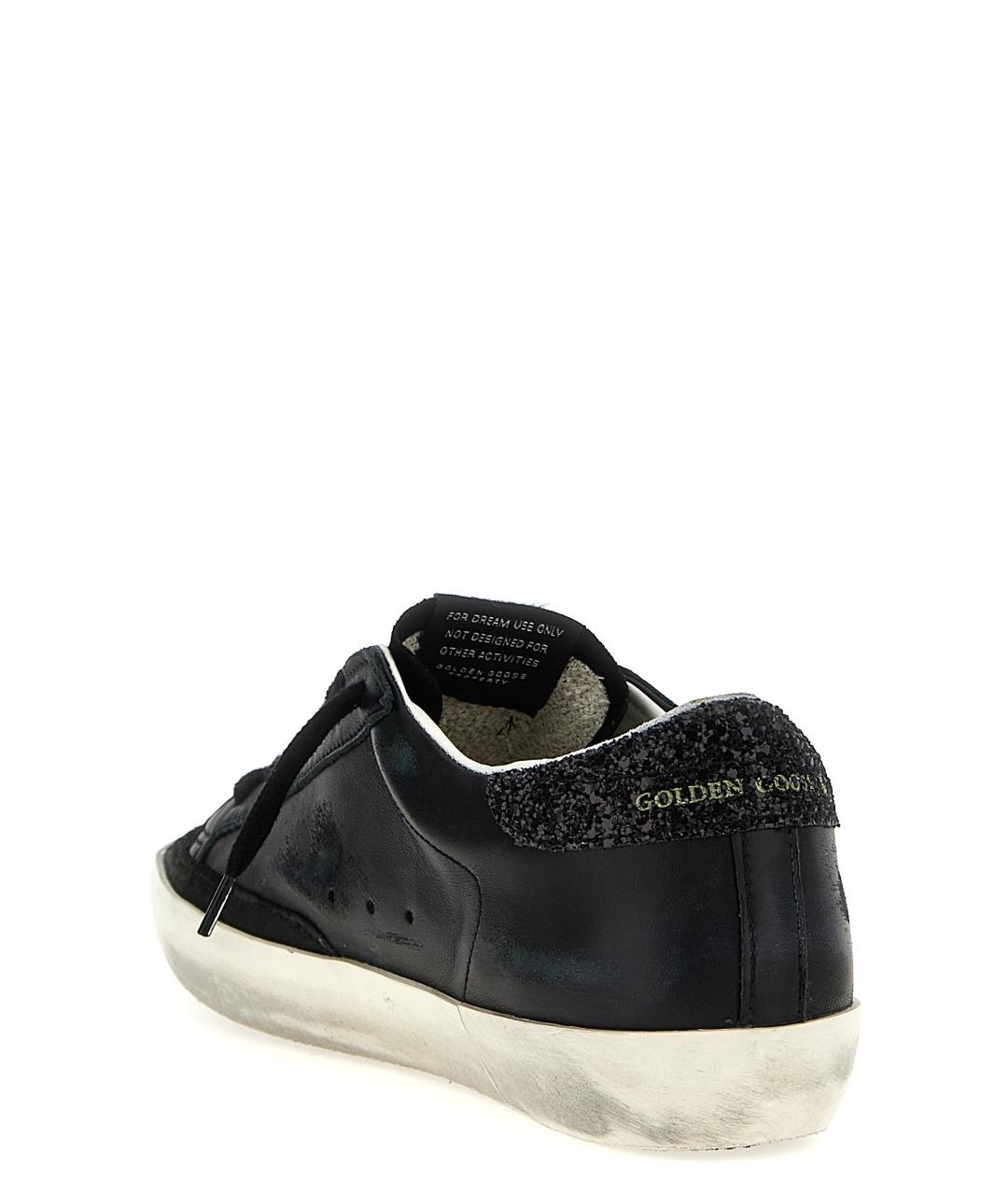 GOLDEN GOOSE DELUXE BRAND Черные кожаные кеды, фото 3