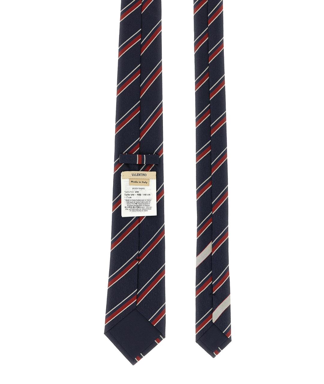 VALENTINO Синий шелковый галстук, фото 2