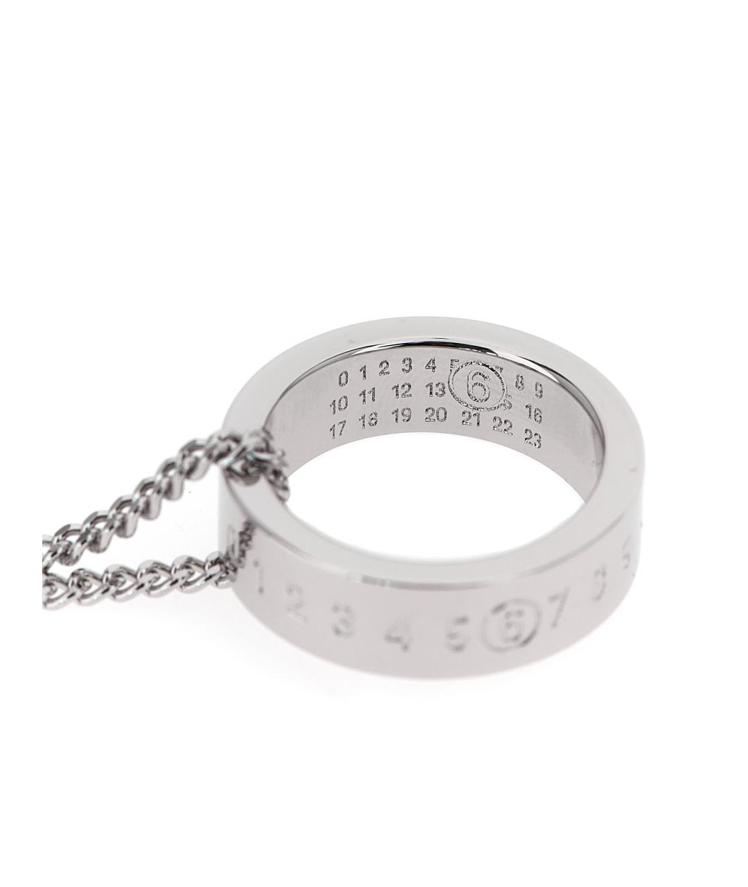 MM6 MAISON MARGIELA Серебряная латунная цепочка, фото 3