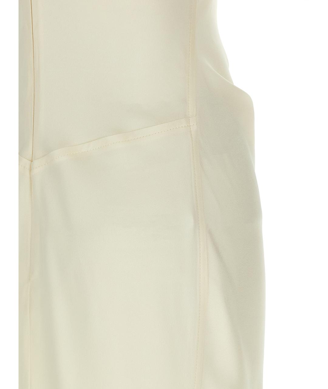 VICTORIA BECKHAM Белое ацетатное платье, фото 4