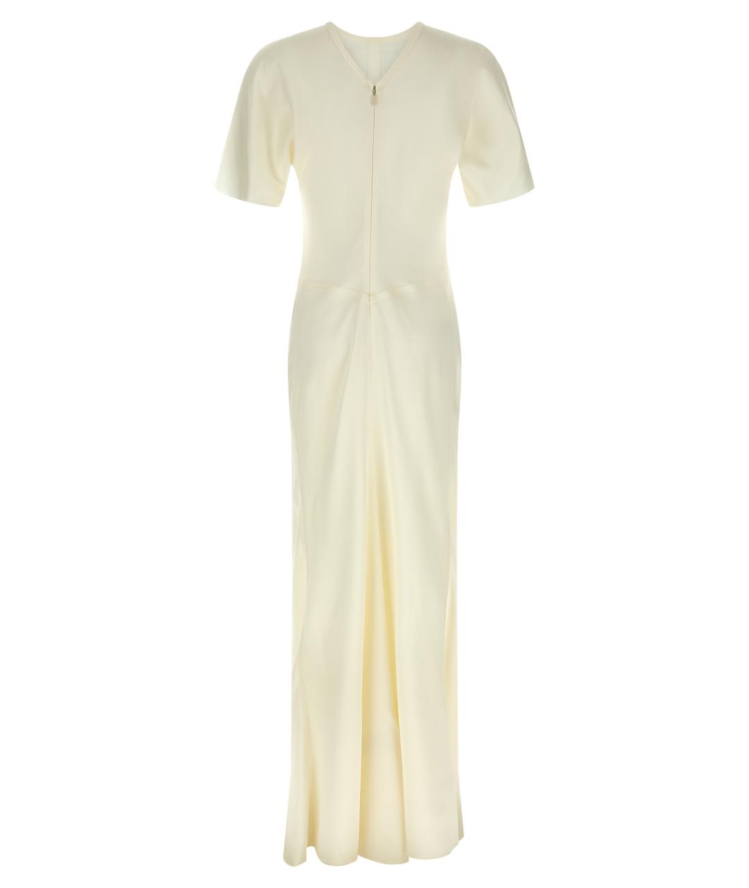 VICTORIA BECKHAM Белое ацетатное платье, фото 2