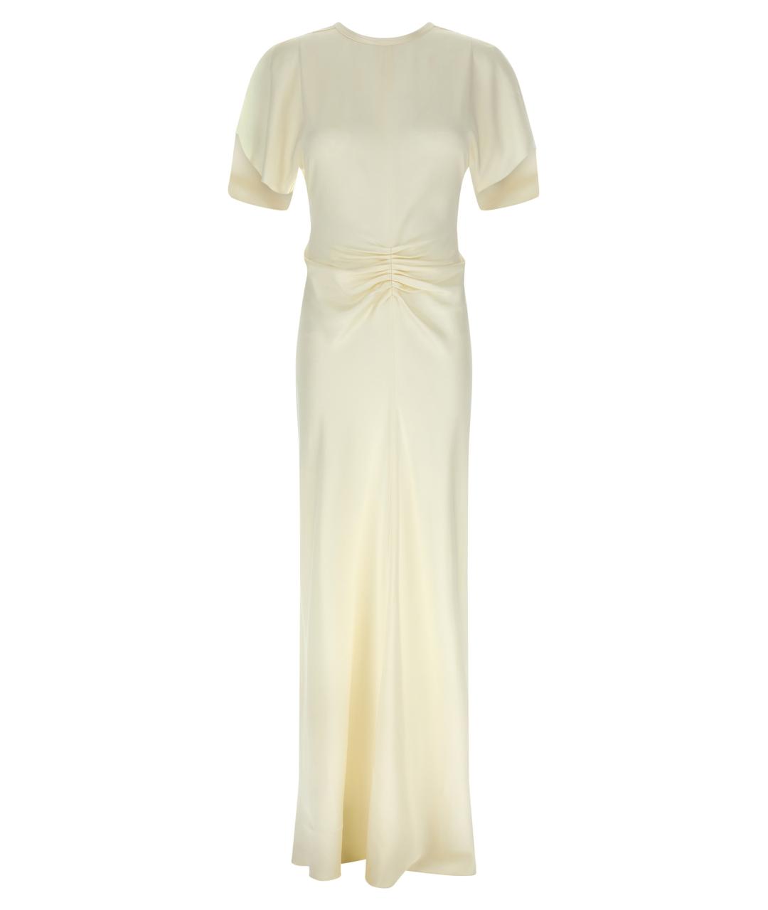 VICTORIA BECKHAM Белое ацетатное платье, фото 1