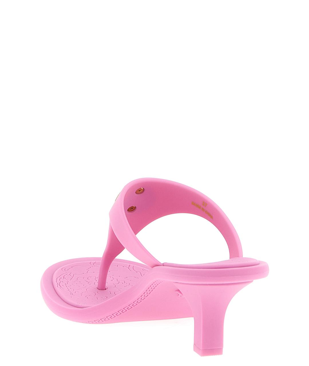 VERSACE Розовые босоножки, фото 3