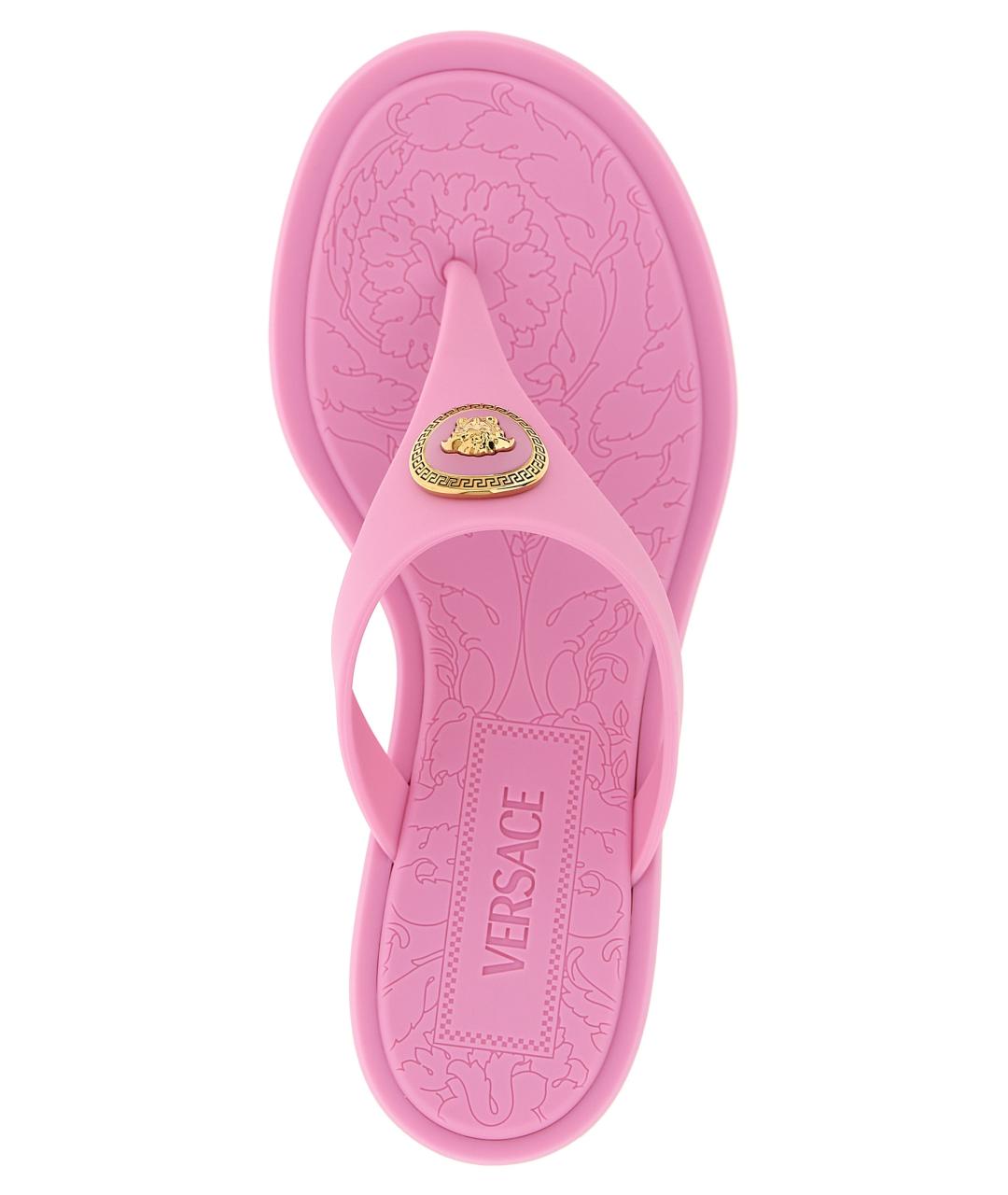 VERSACE Розовые босоножки, фото 4