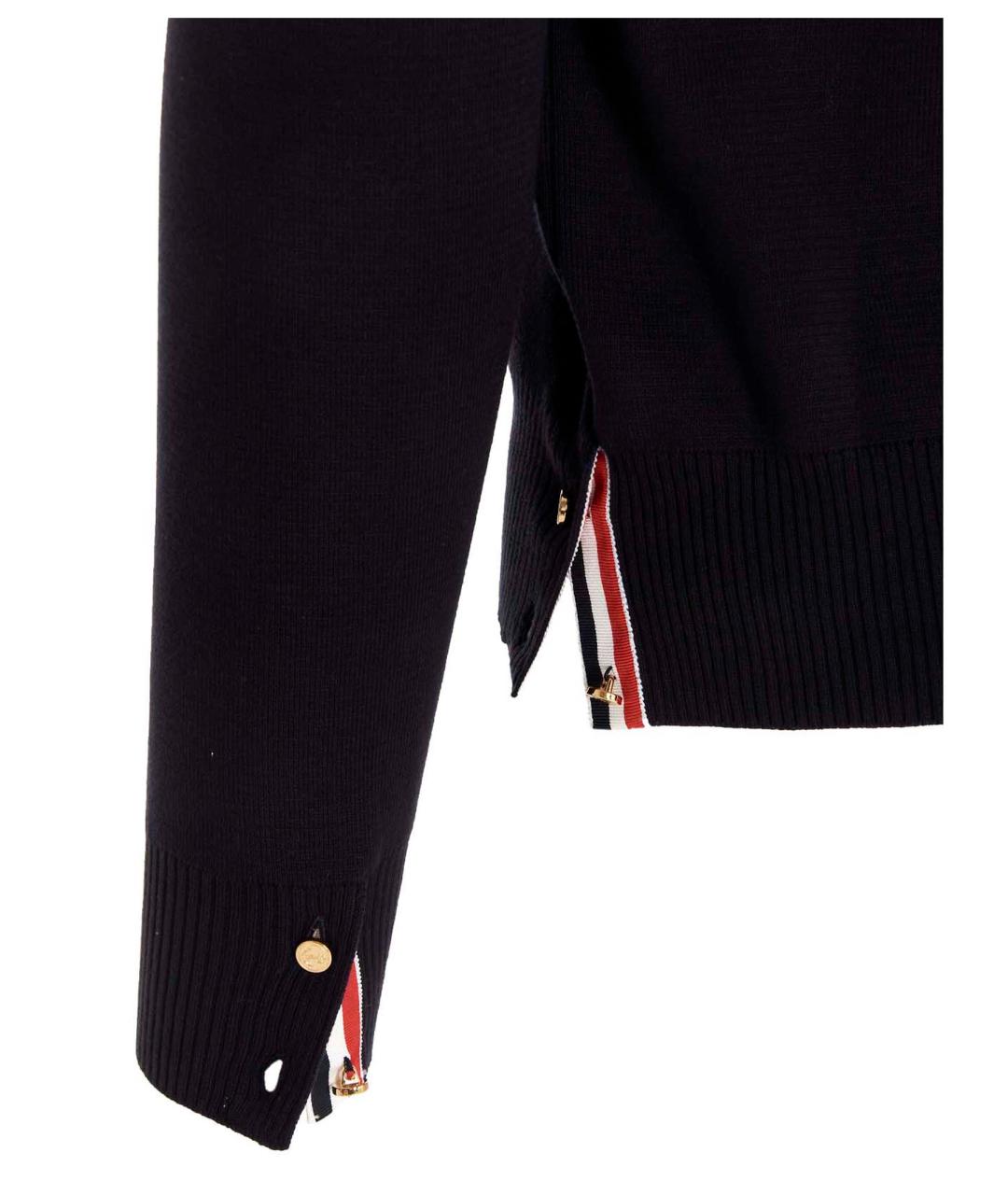 THOM BROWNE Синий хлопковый джемпер / свитер, фото 4