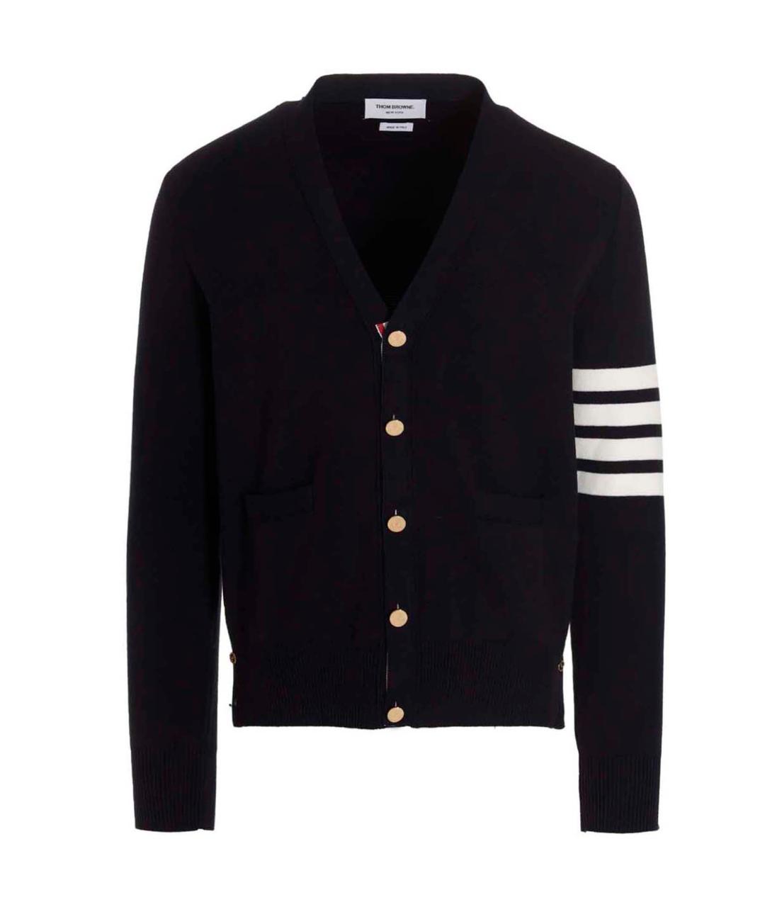 THOM BROWNE Синий хлопковый джемпер / свитер, фото 1