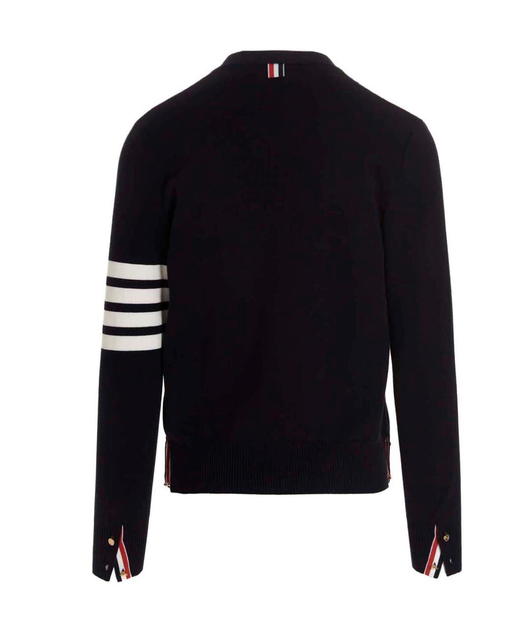 THOM BROWNE Синий хлопковый джемпер / свитер, фото 2