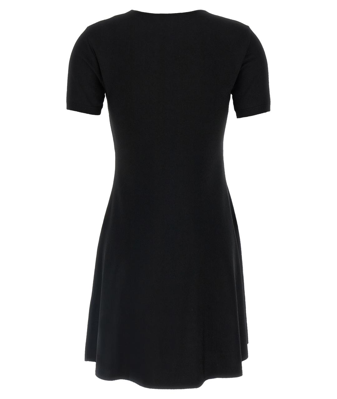 VALENTINO Черное вискозное платье, фото 2