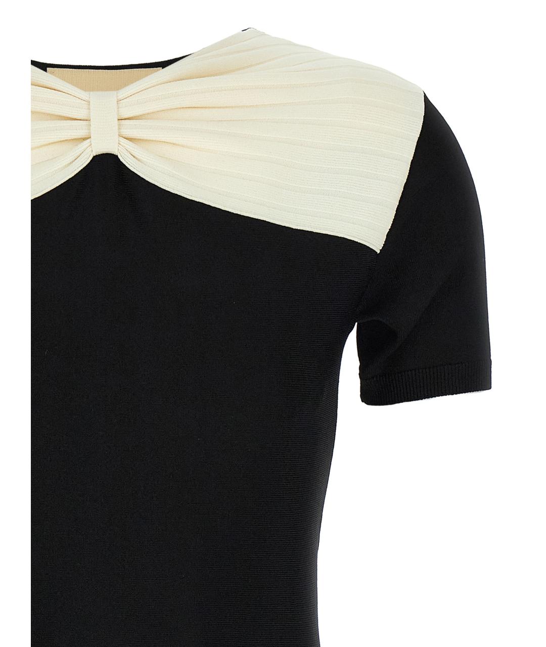 VALENTINO Черное вискозное платье, фото 3