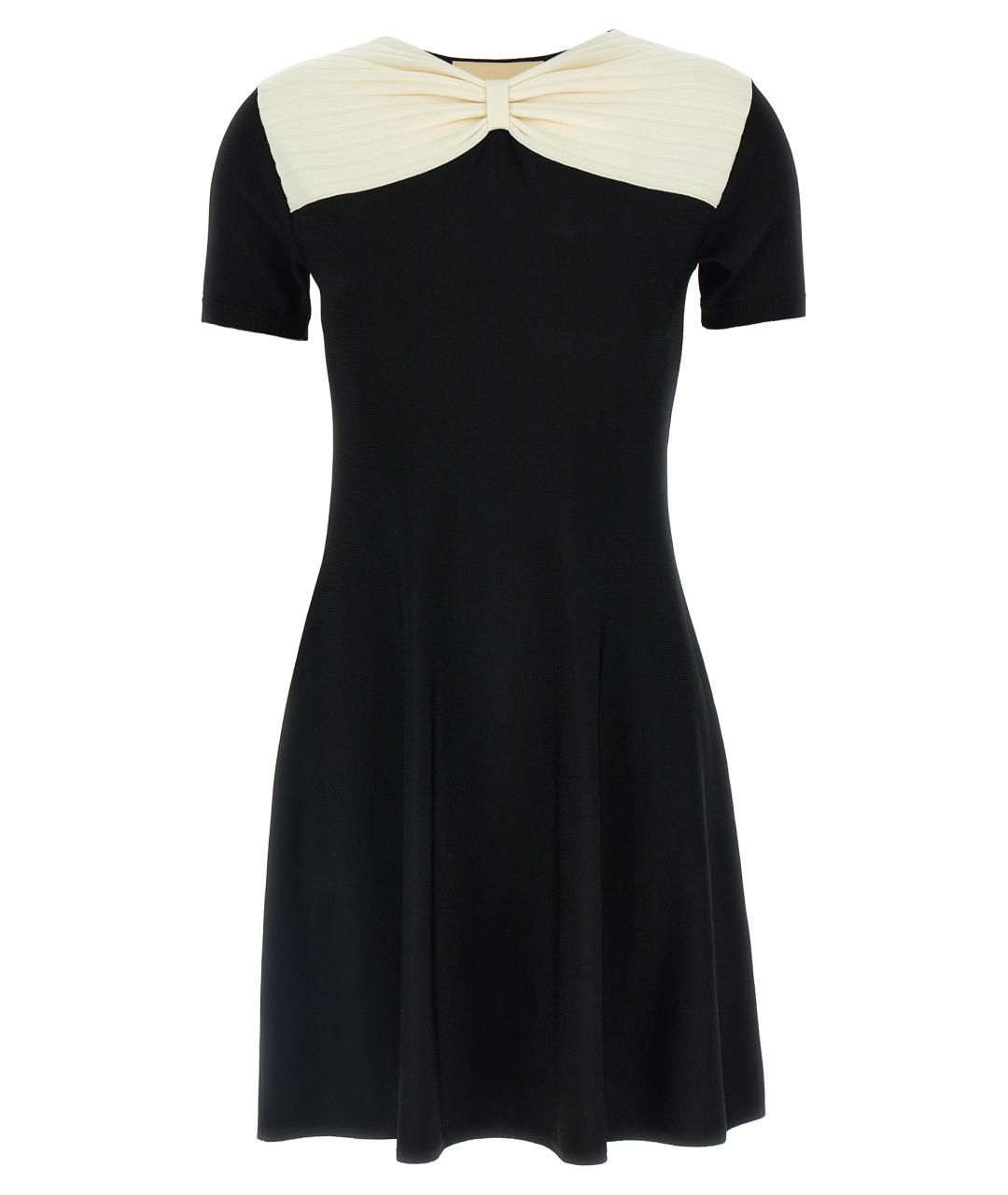 VALENTINO Черное вискозное платье, фото 1