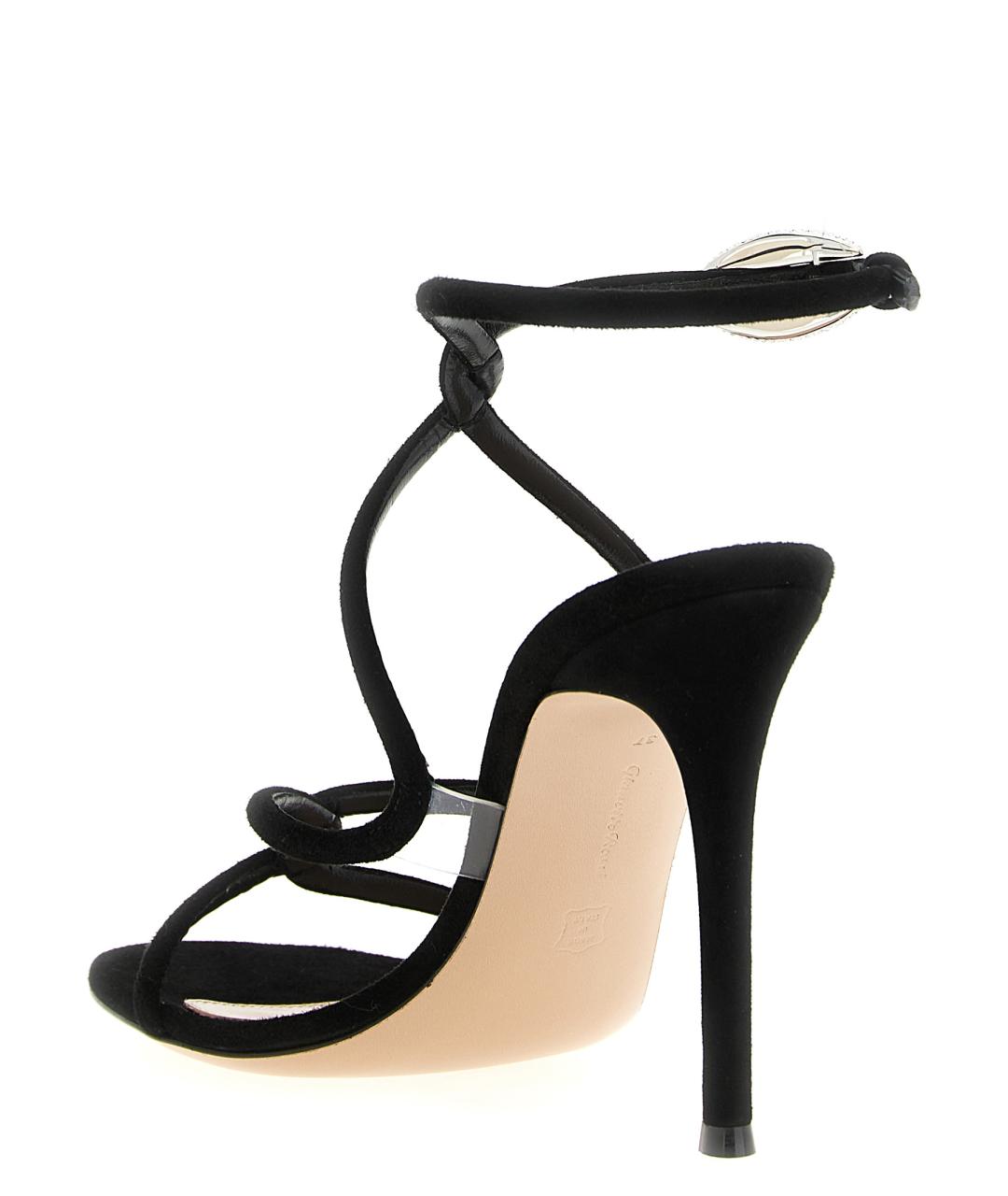 GIANVITO ROSSI Черные замшевые босоножки, фото 3