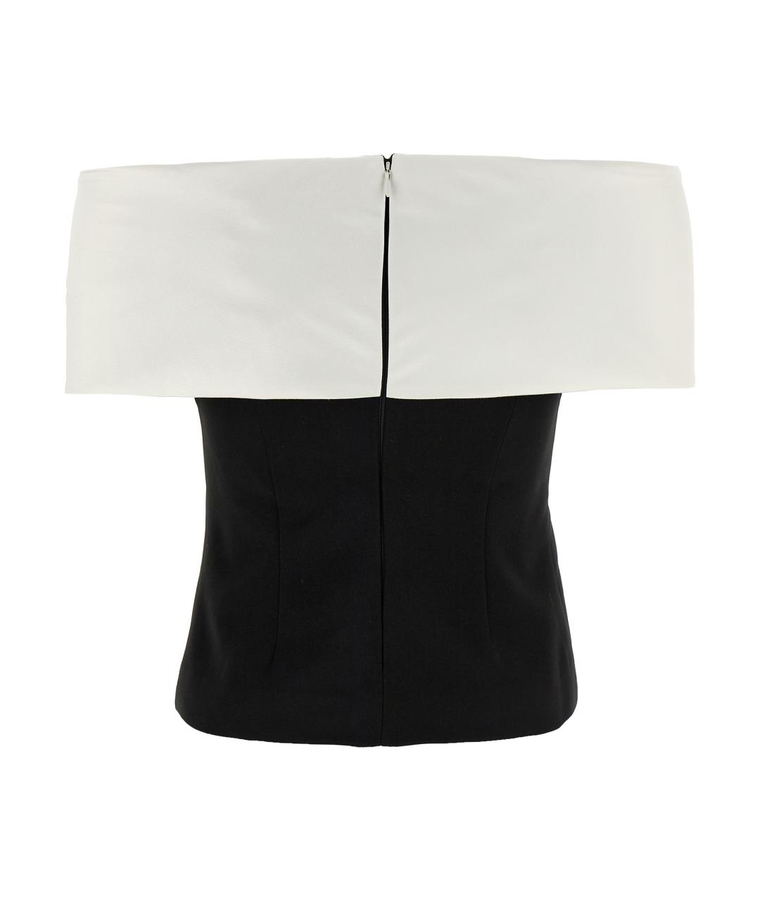 SELF-PORTRAIT Черная полиэстеровая блузы, фото 2