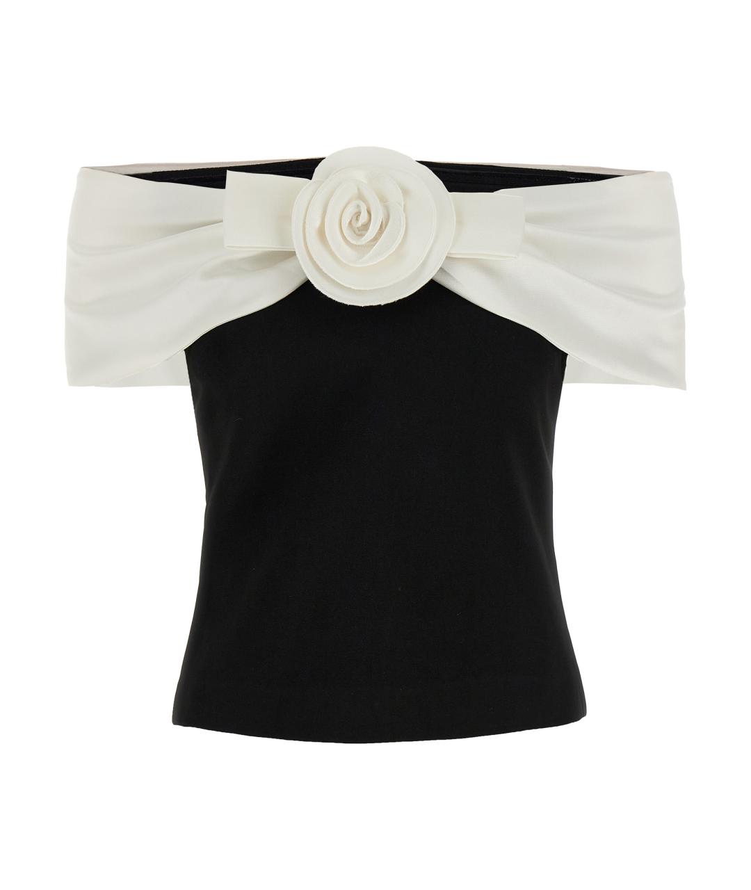 SELF-PORTRAIT Черная полиэстеровая блузы, фото 1