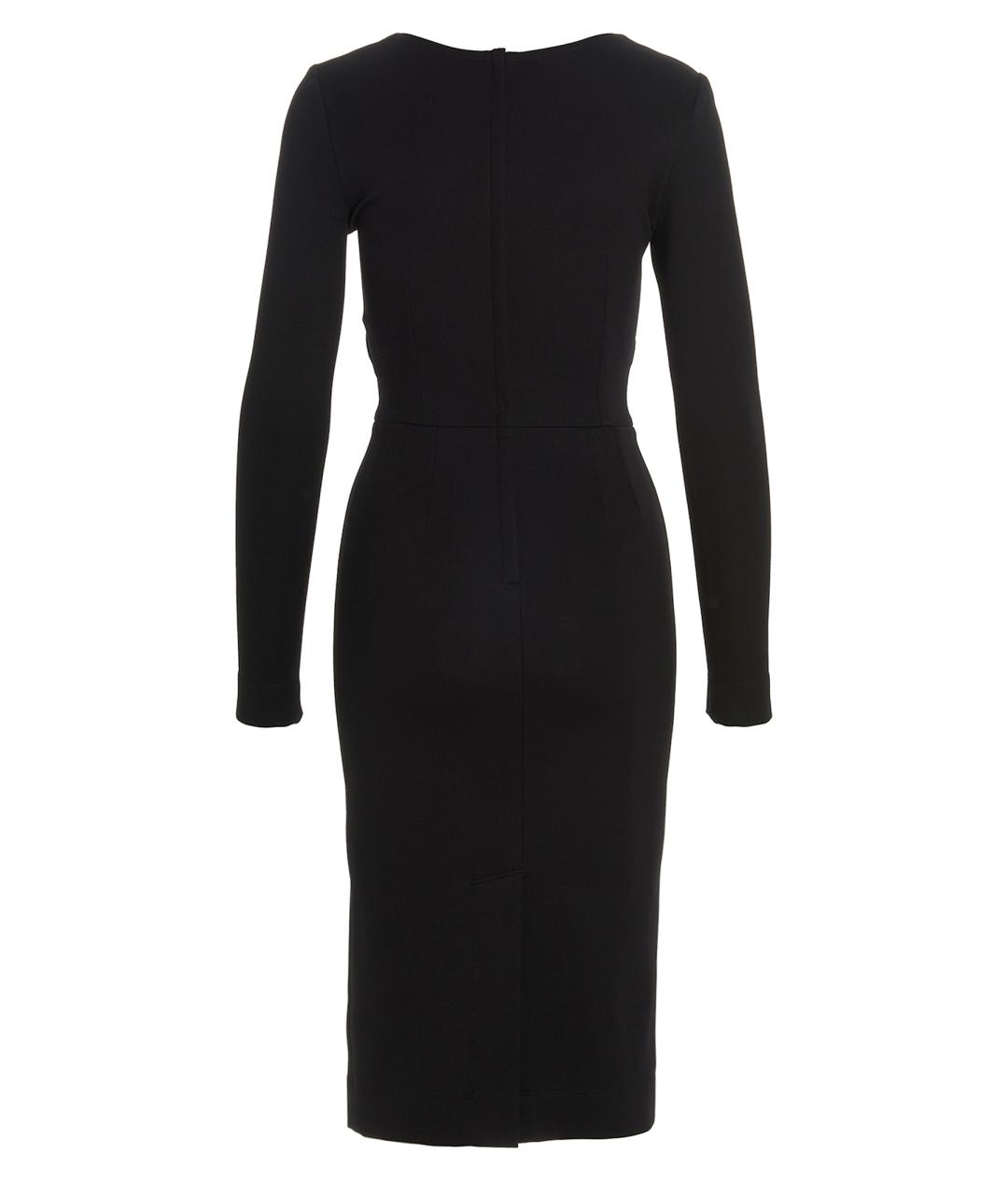 DOLCE&GABBANA Черное вискозное платье, фото 2