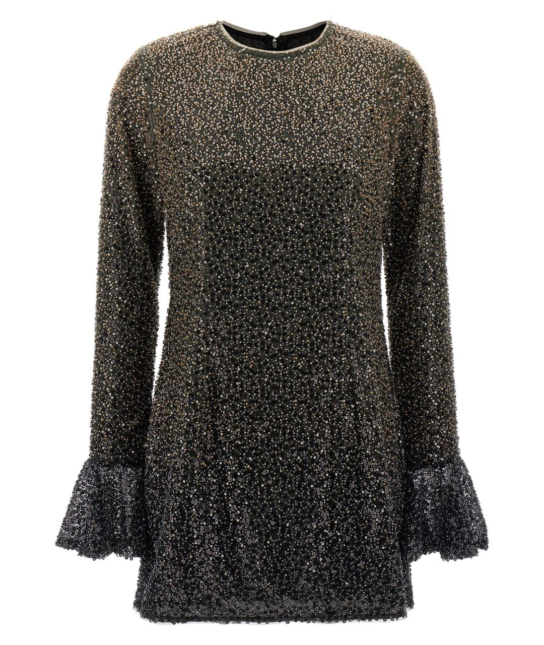 ROTATE Коричневое полиэстеровое платье, фото 1