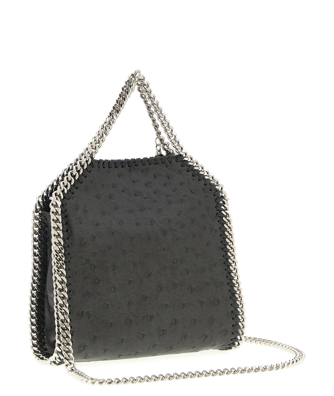 STELLA MCCARTNEY Черная кожаная сумка тоут, фото 2