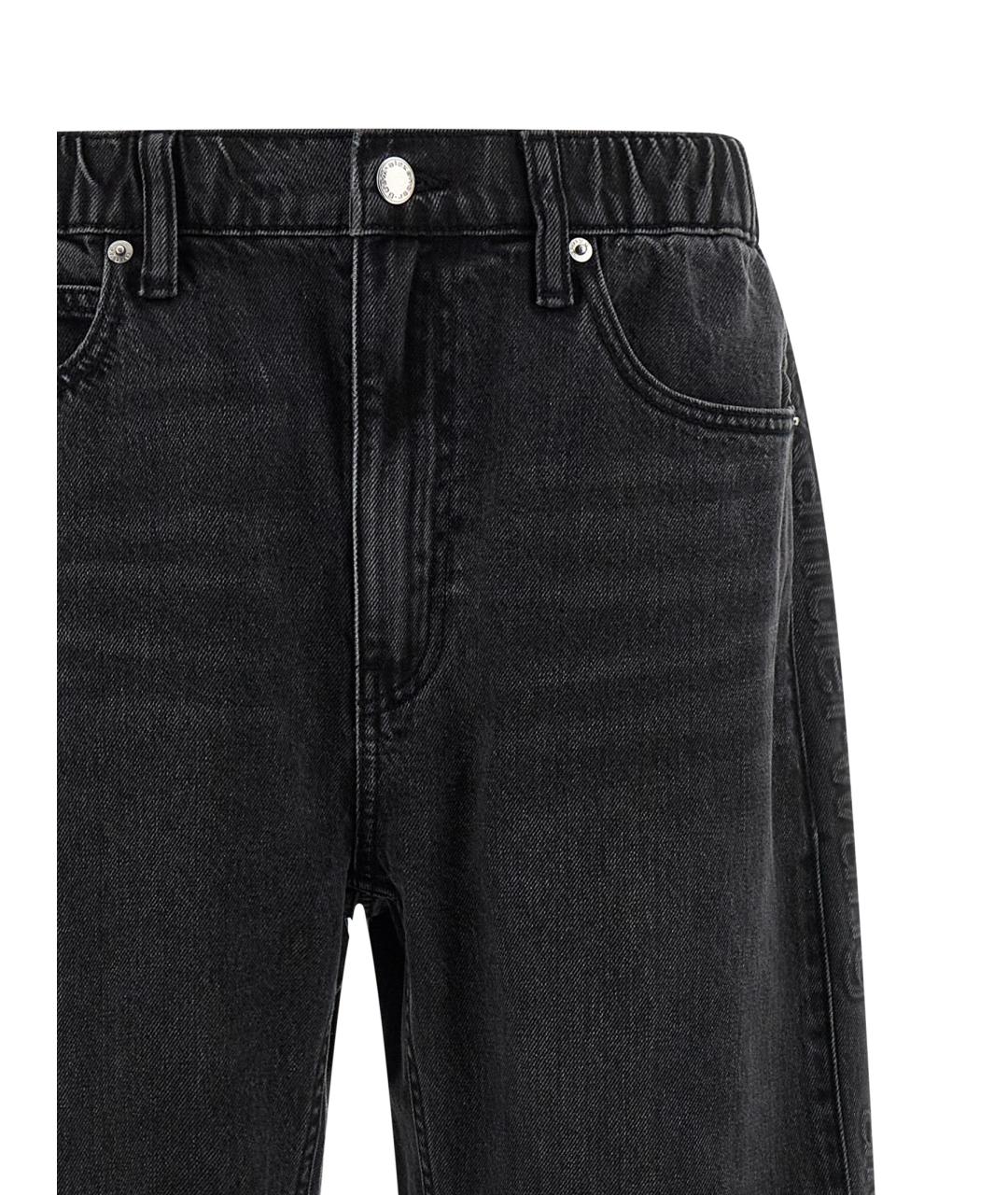 ALEXANDER WANG Серые хлопковые прямые джинсы, фото 4