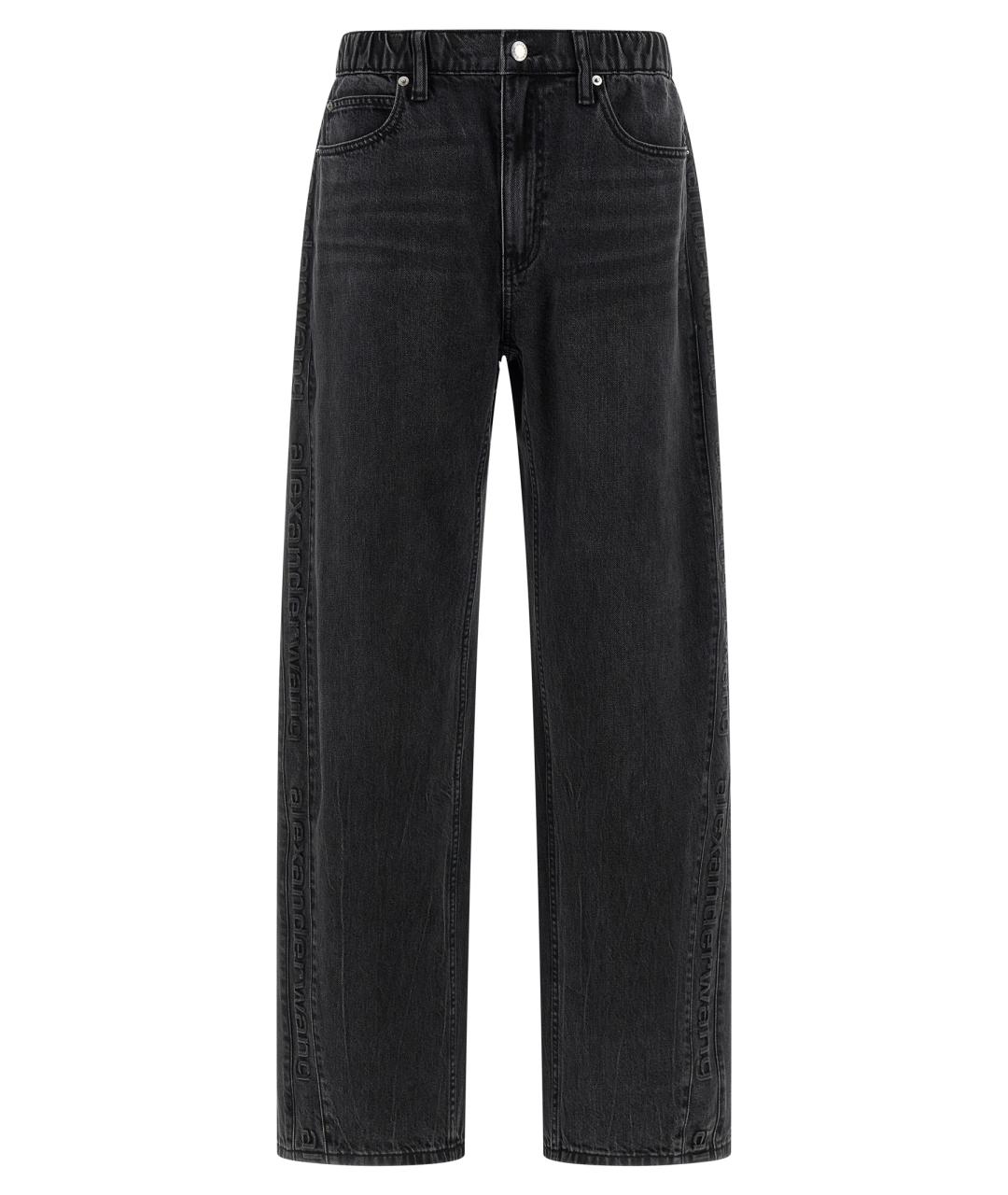 ALEXANDER WANG Серые хлопковые прямые джинсы, фото 1