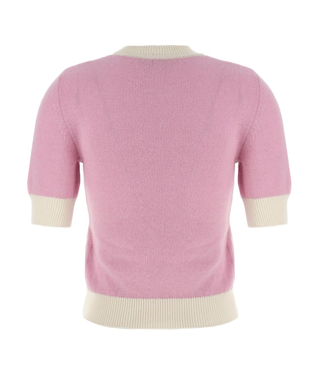 MARNI Розовый шерстяной джемпер / свитер, фото 2