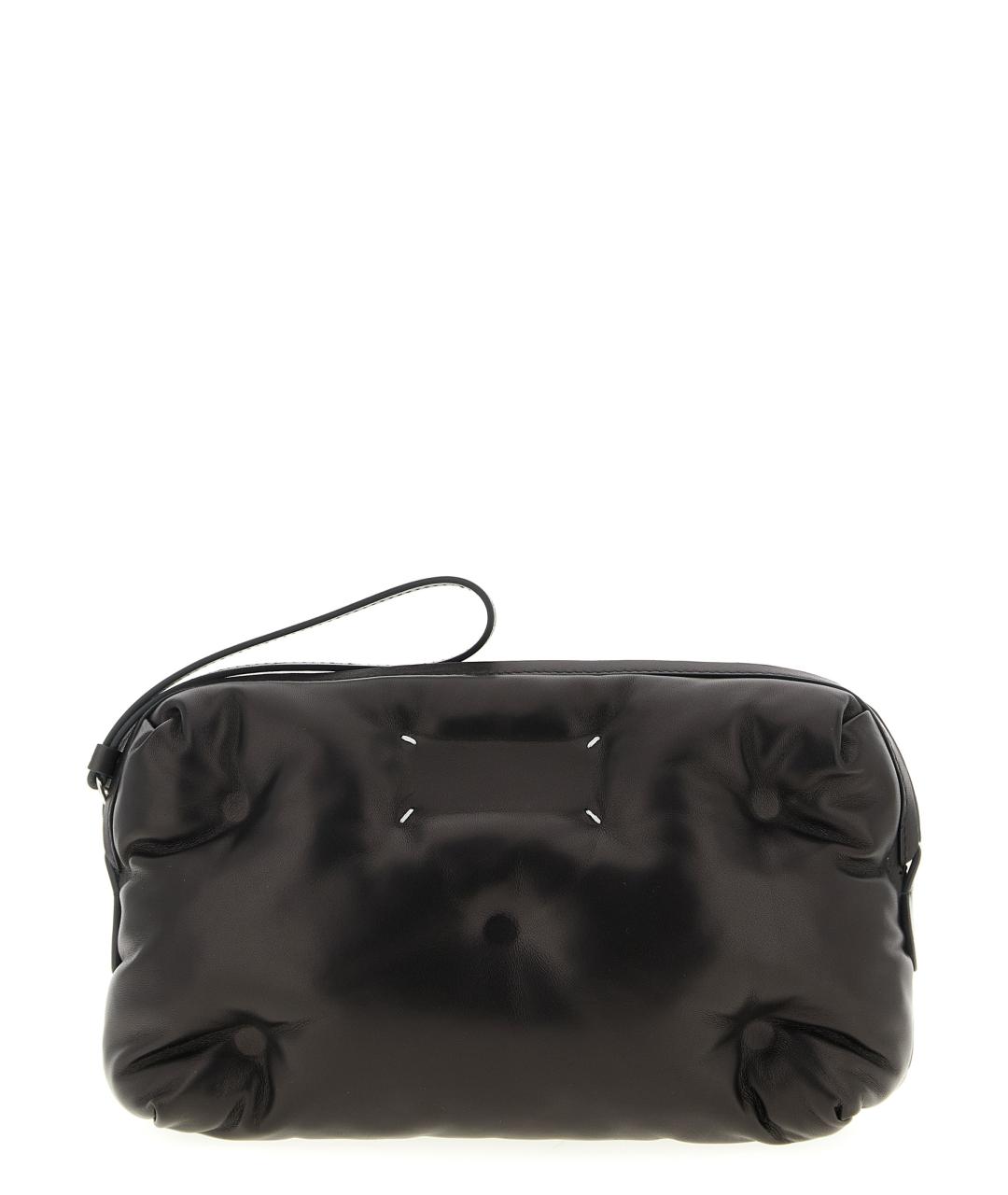 MAISON MARGIELA Черная кожаная сумка на плечо, фото 1