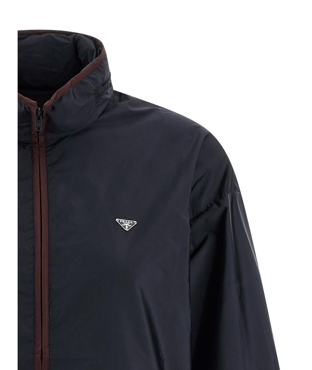 PRADA Синяя полиамидовая куртка, фото 3