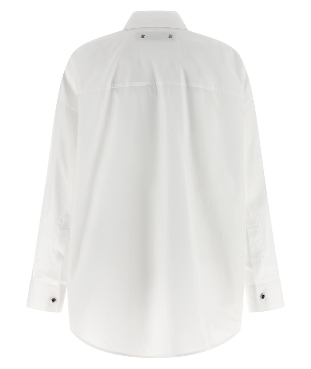 GOLDEN GOOSE DELUXE BRAND Белая хлопковая рубашка, фото 2