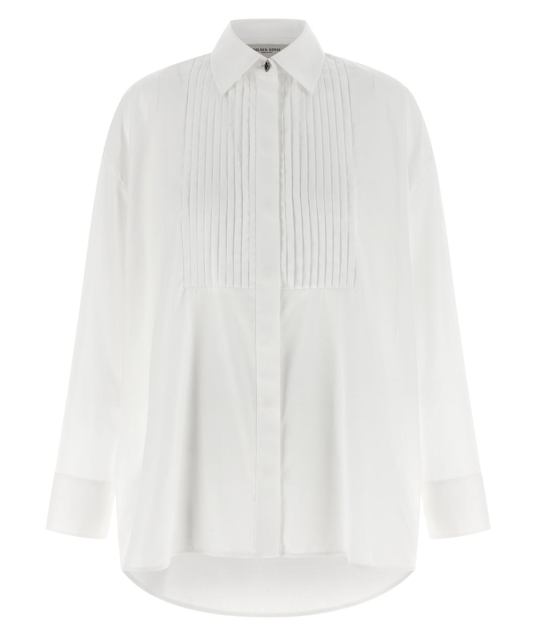 GOLDEN GOOSE DELUXE BRAND Белая хлопковая рубашка, фото 1