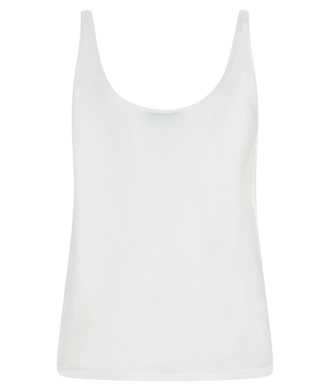 PRADA Белая хлопковая майка, фото 2