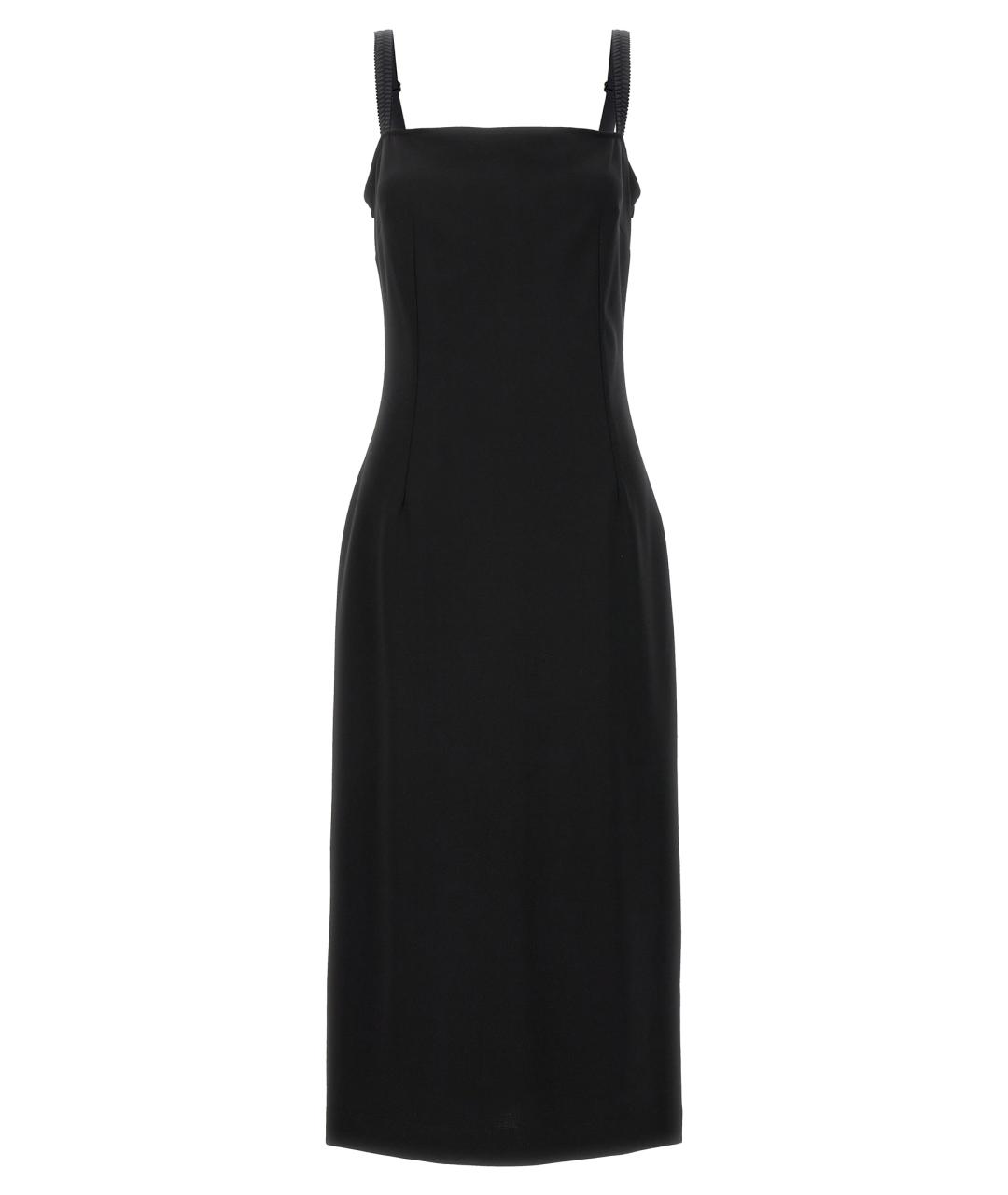 DOLCE&GABBANA Черное вискозное платье, фото 1
