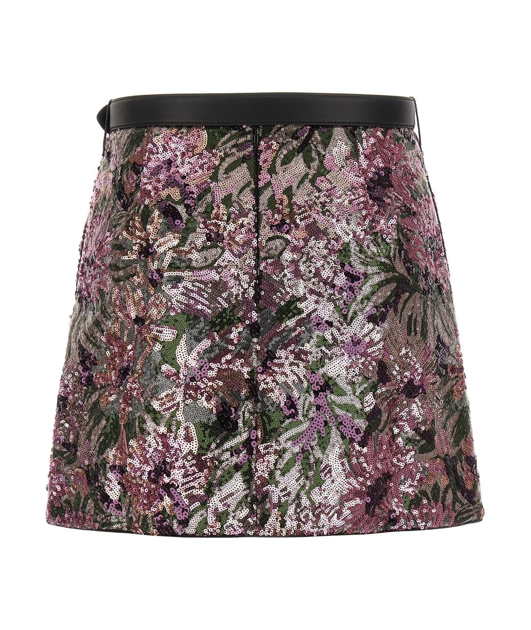 SELF-PORTRAIT Мульти полиамидовая юбка мини, фото 2