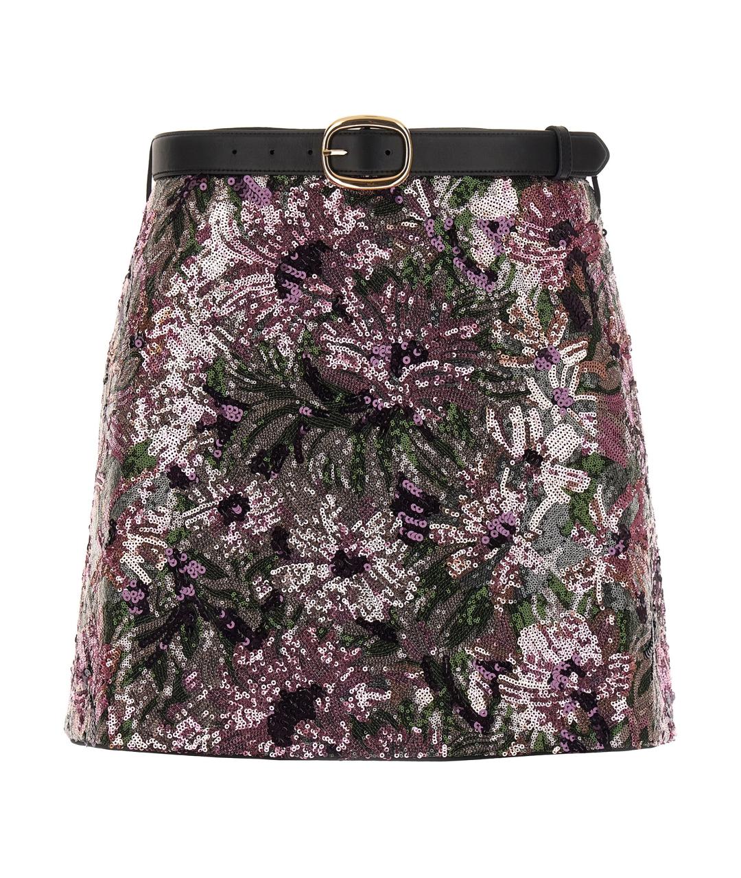 SELF-PORTRAIT Мульти полиамидовая юбка мини, фото 1