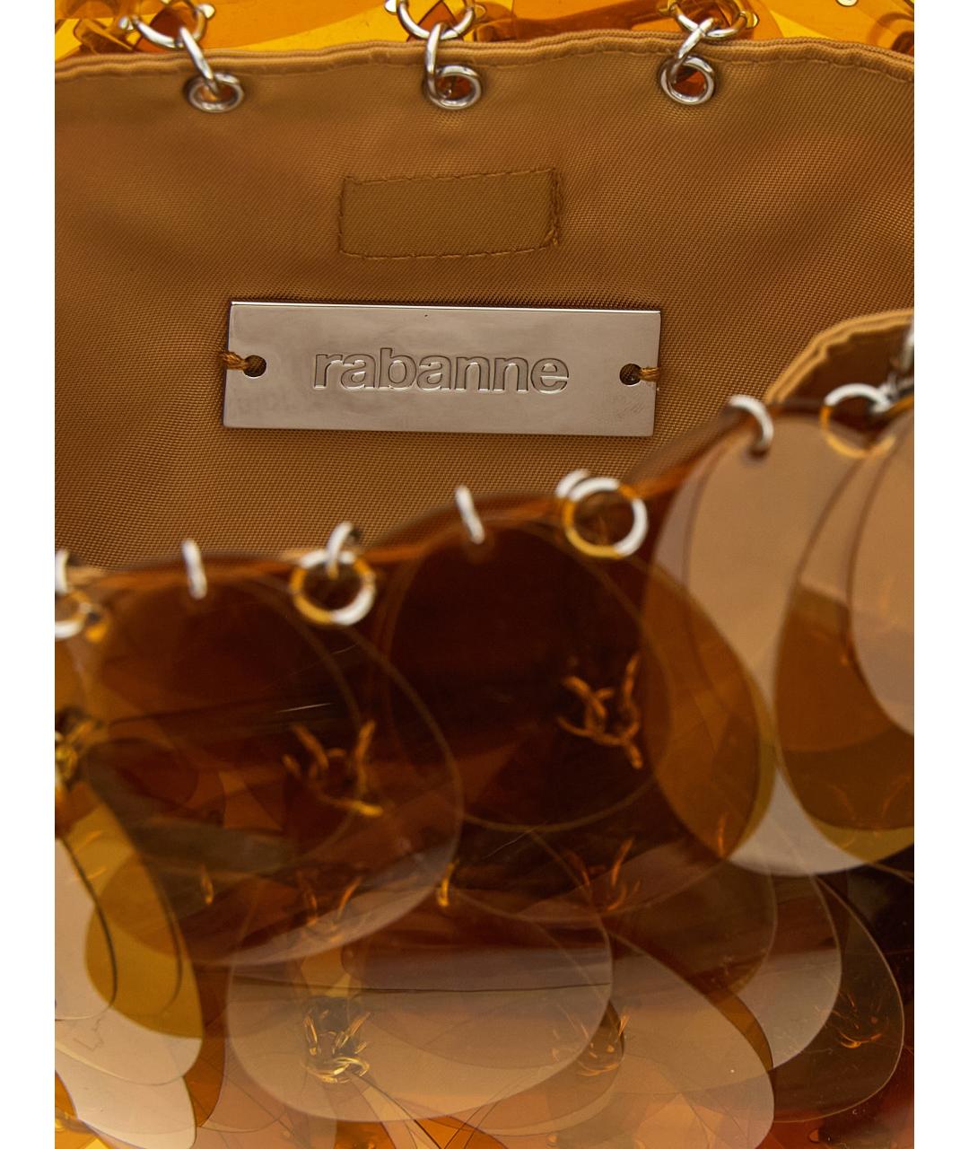 PACO RABANNE Оранжевая сумка через плечо, фото 4