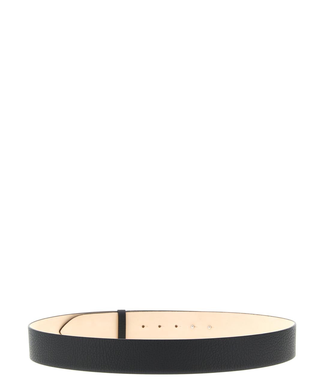 MAISON MARGIELA Черный кожаный ремень, фото 2