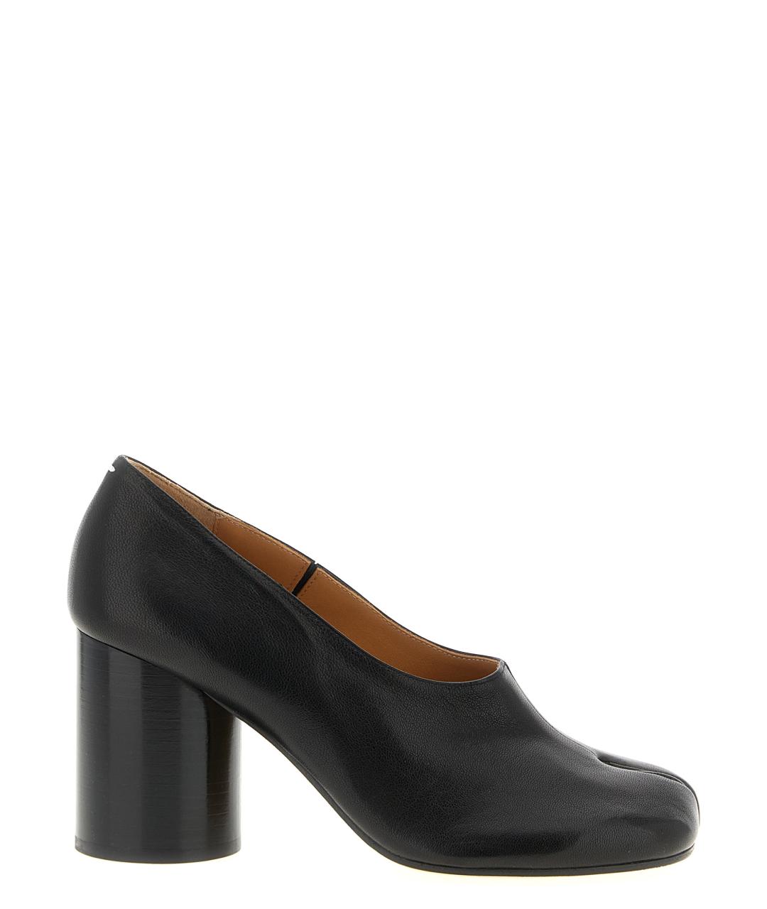 MAISON MARGIELA Черные кожаные туфли, фото 1