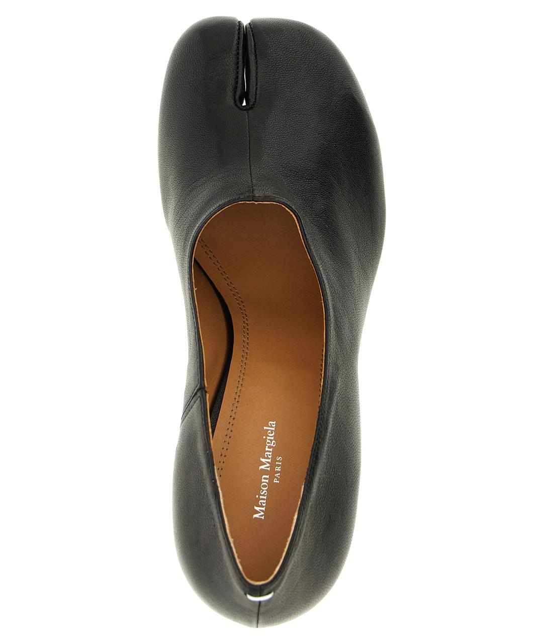 MAISON MARGIELA Черные кожаные туфли, фото 4