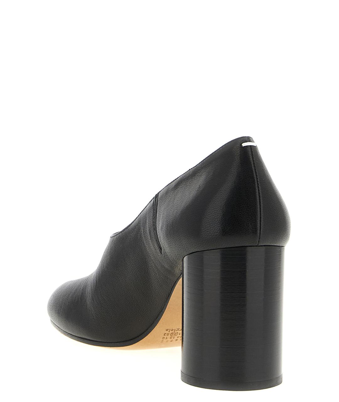 MAISON MARGIELA Черные кожаные туфли, фото 3