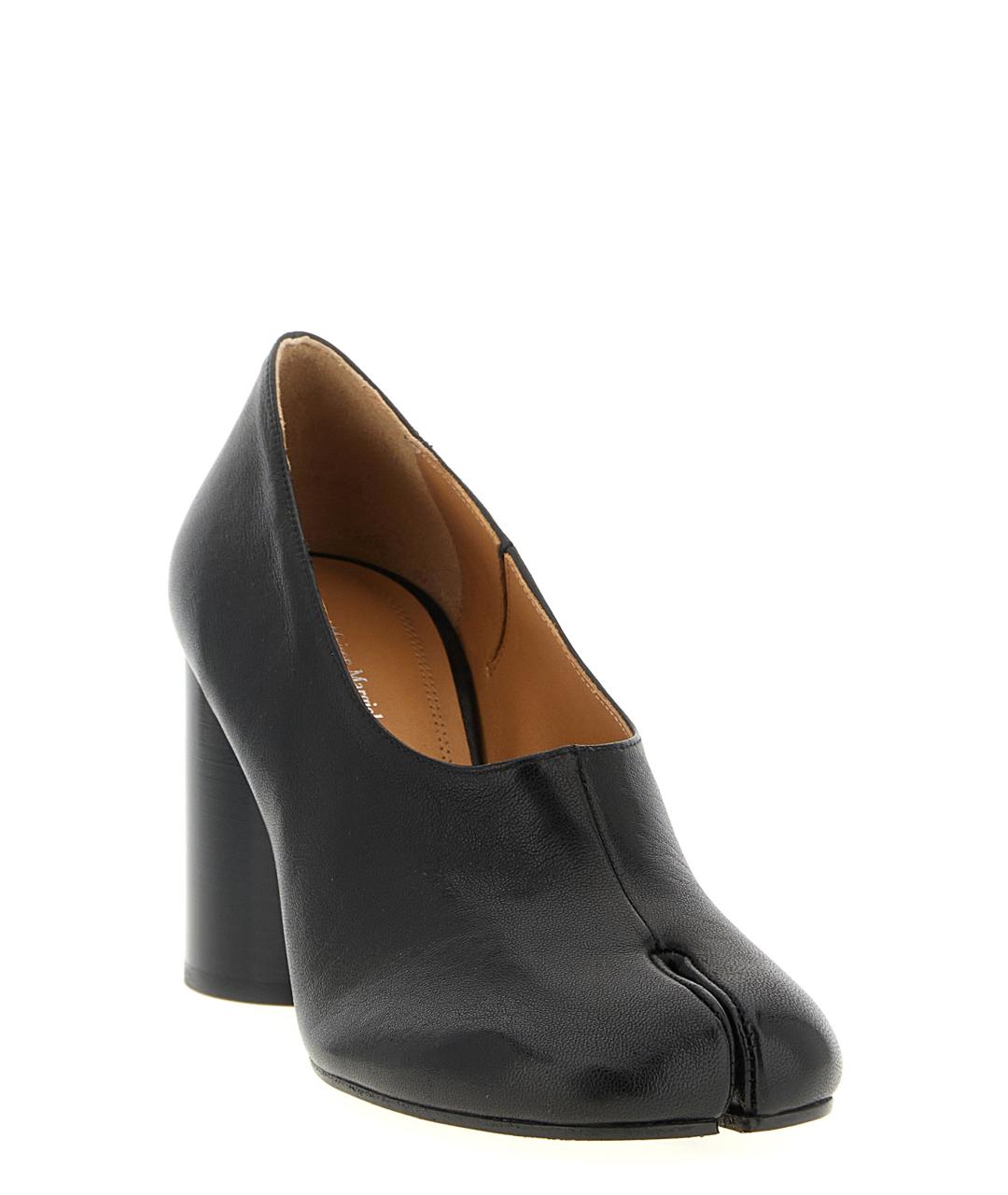 MAISON MARGIELA Черные кожаные туфли, фото 2